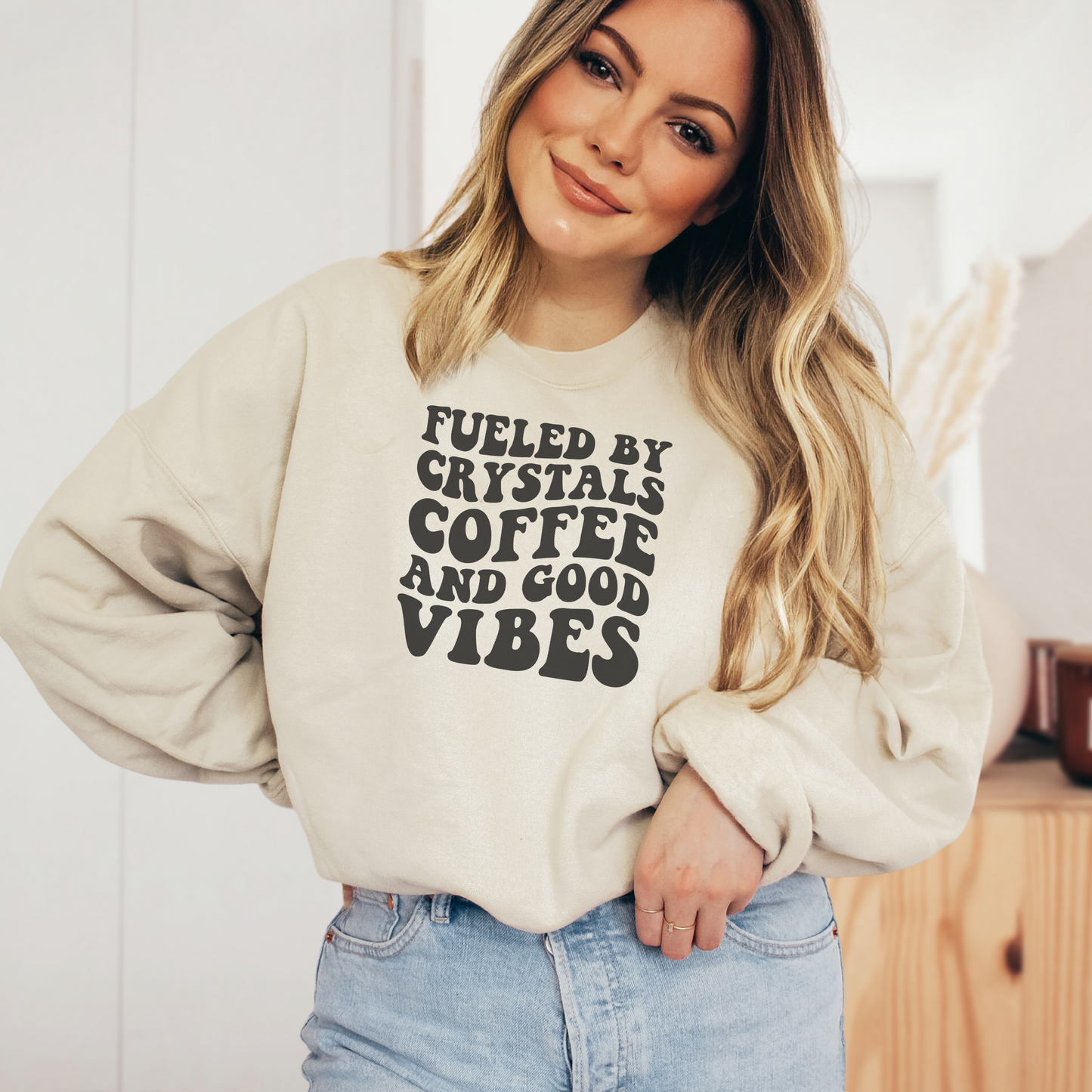 Coffee Crystals & Good Vibes | Sweatshirt