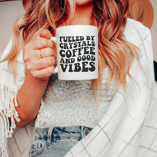 Coffee Crystals & Good Vibes | Mug