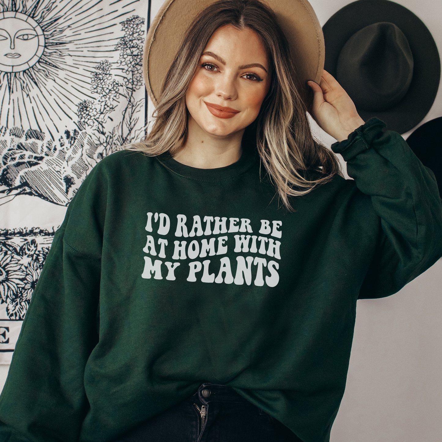 Home with my plants | Sweatshirt